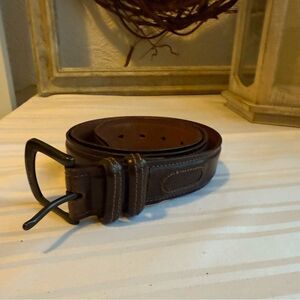 Columbia Men's Brown Leather Belt Size L 38-40